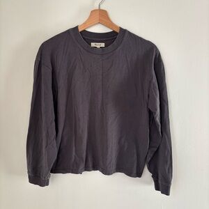 Madewell Charcoal Basic Long Sleeve Tee Women’s S
